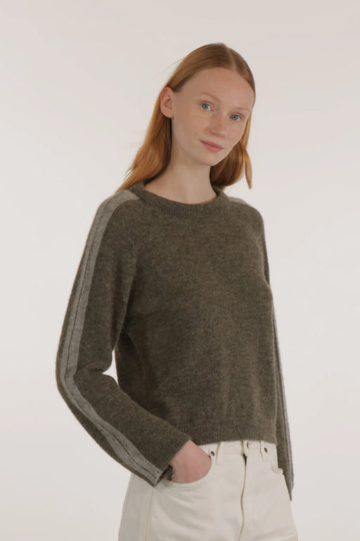 Alpaka Streifenpullover Ilda Color Band-Les Racines Du Ciel-Pullis & Sweatshirts-ROTATION BOUTIQUE BERLIN