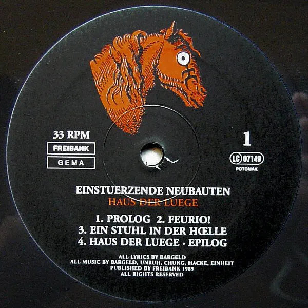 Einstuerzende Neubauten - Haus der Luege-Miscellaneous-Records-ROTATION BOUTIQUE BERLIN