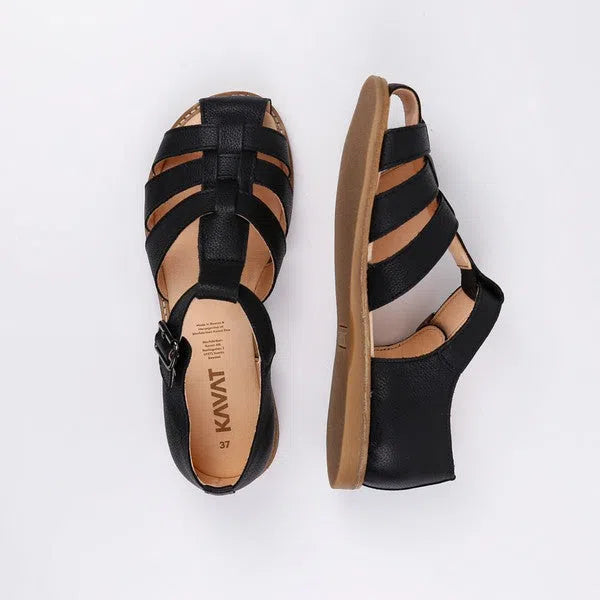 Lotta EP Black - Leder Sandale-Kavat-Schuhe-ROTATION BOUTIQUE BERLIN