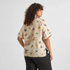 Shirt Nibe Hummingbirds - Kurzarm Bluse aus Tencel™ Lyocell-Dedicated-Hemden & Blusen-ROTATION BOUTIQUE