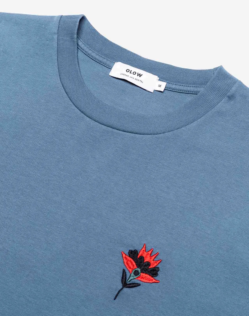T-SHIRT BRIERE STEEL BLUE-Olow-T-Shirts-ROTATION BOUTIQUE BERLIN