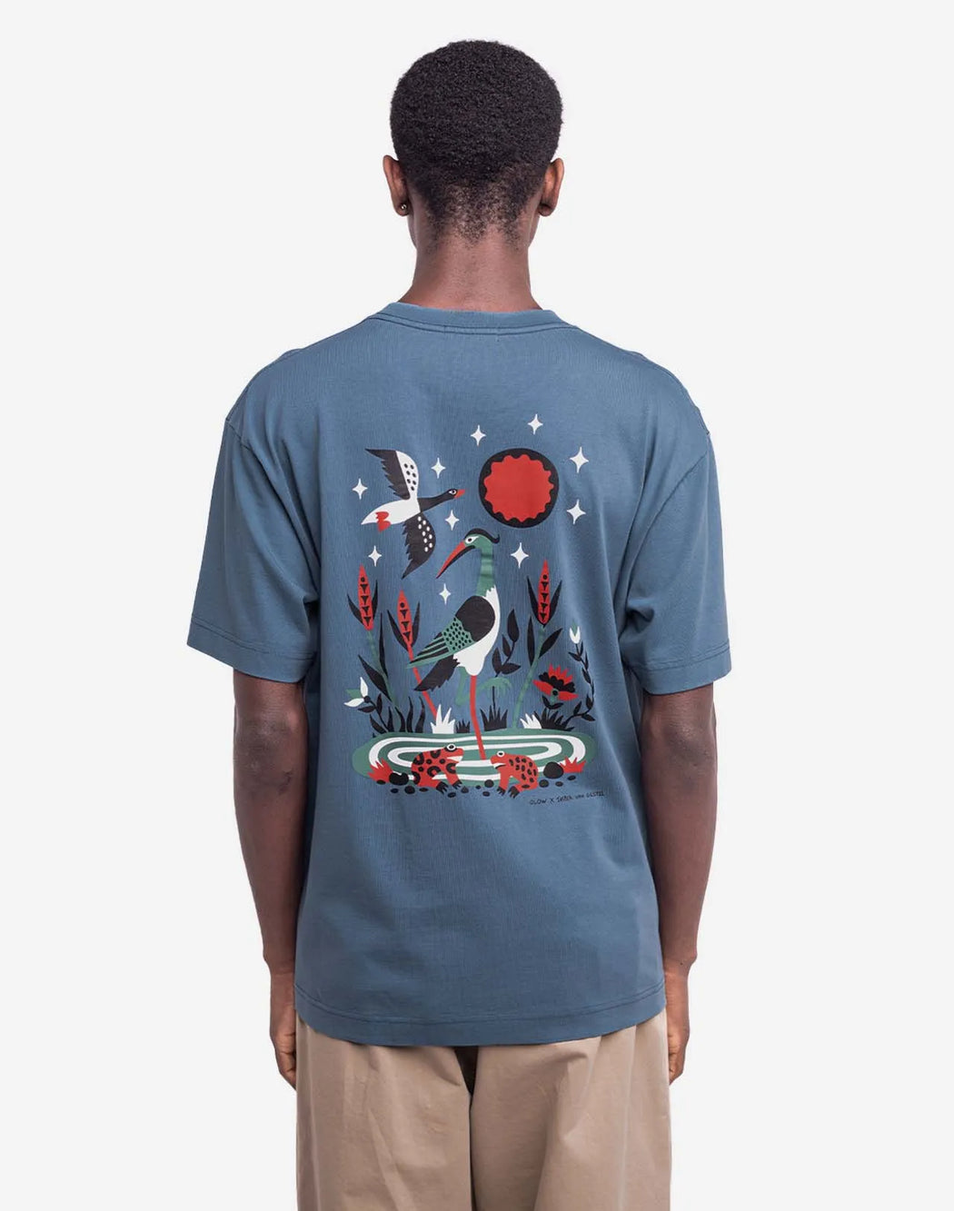 T-SHIRT BRIERE STEEL BLUE-Olow-T-Shirts-ROTATION BOUTIQUE BERLIN