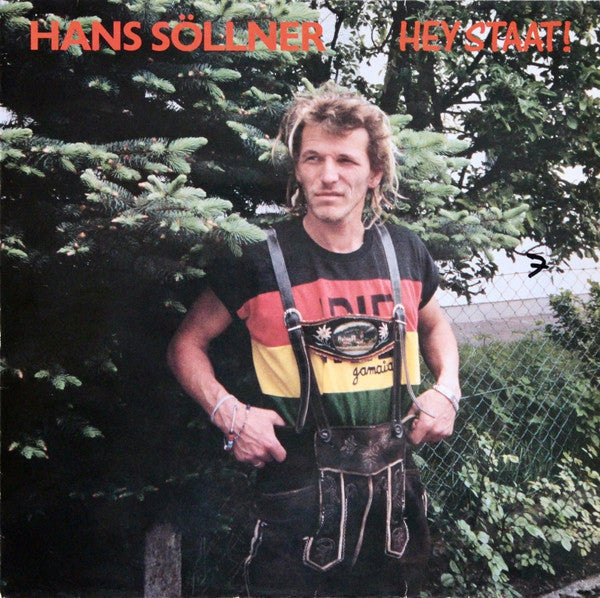Hans Söllner in Deutschland T-Shirt und Lederhose