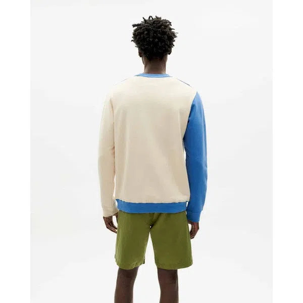Abstract Ivory Sweatshirt-Thinking Mu-Pullis & Sweatshirts-ROTATION BOUTIQUE