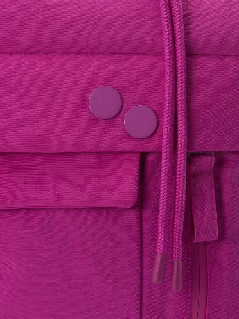 BLOK MEDIUM Crinkle Fuchsia – Nachhaltiger Rucksack mit Laptop-Fach-Pinqponq-Rucksäcke-ROTATION BOUTIQUE BERLIN