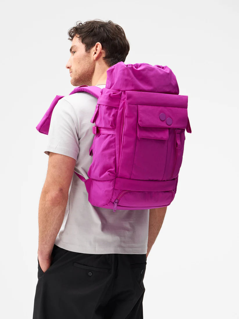 BLOK MEDIUM Crinkle Fuchsia Rucksack mit Laptop-Fach-Pinqponq-Rucksäcke-ROTATION BOUTIQUE BERLIN