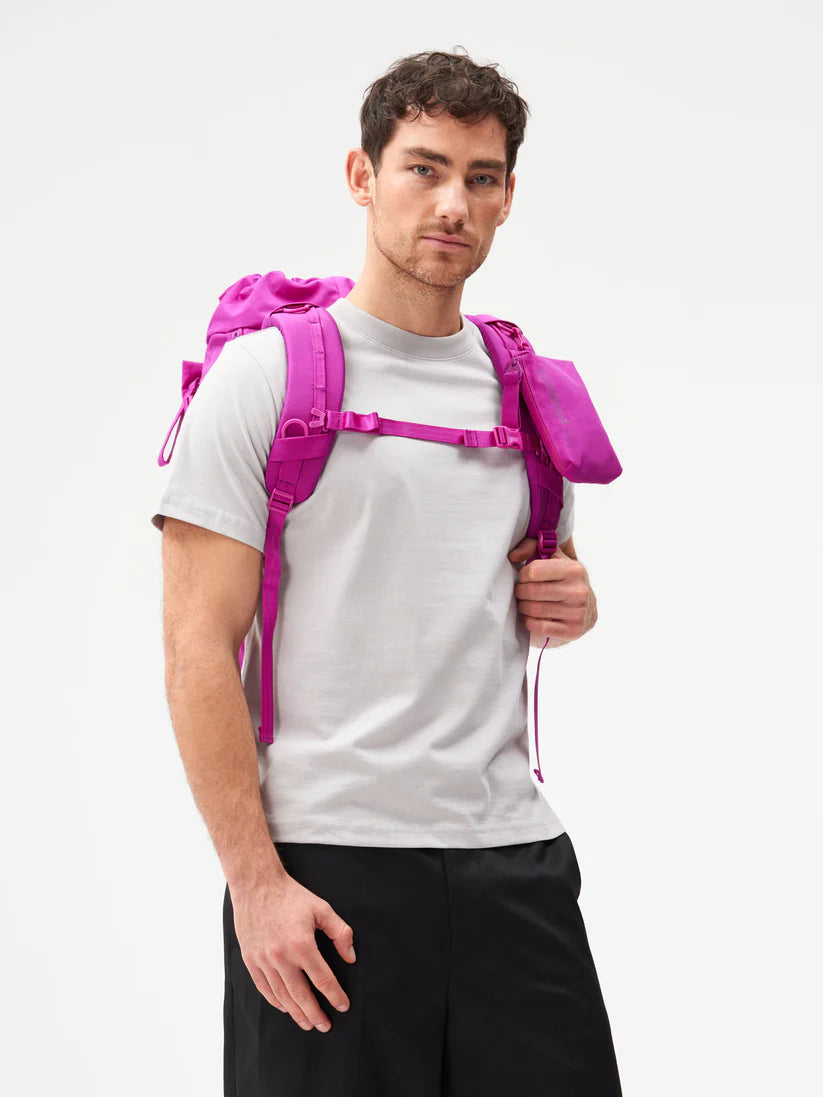 BLOK MEDIUM Crinkle Fuchsia Rucksack mit Laptop-Fach-Pinqponq-Rucksäcke-ROTATION BOUTIQUE BERLIN