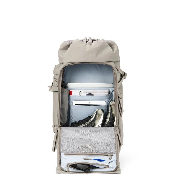 Blok Crinkle Taupe - Rucksack-Pinqponq-Rucksäcke-ROTATION BOUTIQUE