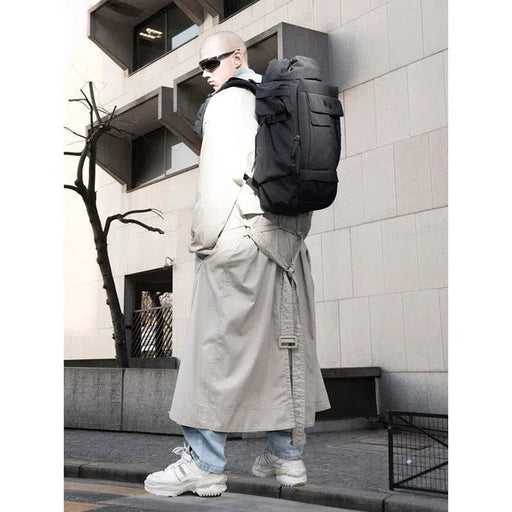 Blok Large Crinkle Black - Rucksack-Pinqponq-Rucksäcke-ROTATION BOUTIQUE BERLIN