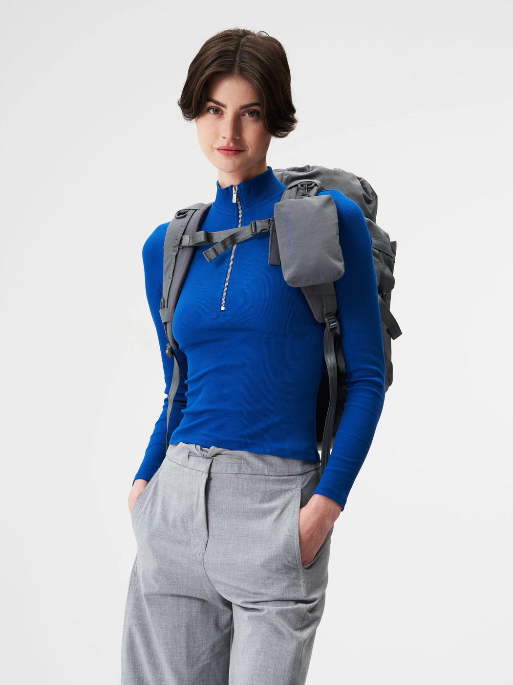 Blok Medium Crinkle Grey Rucksack-Pinqponq-Rucksäcke-ROTATION BOUTIQUE BERLIN