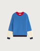 Blue Contrast Strickpullover Damen-Thinking Mu-Pullis & Sweatshirts-ROTATION BOUTIQUE BERLIN