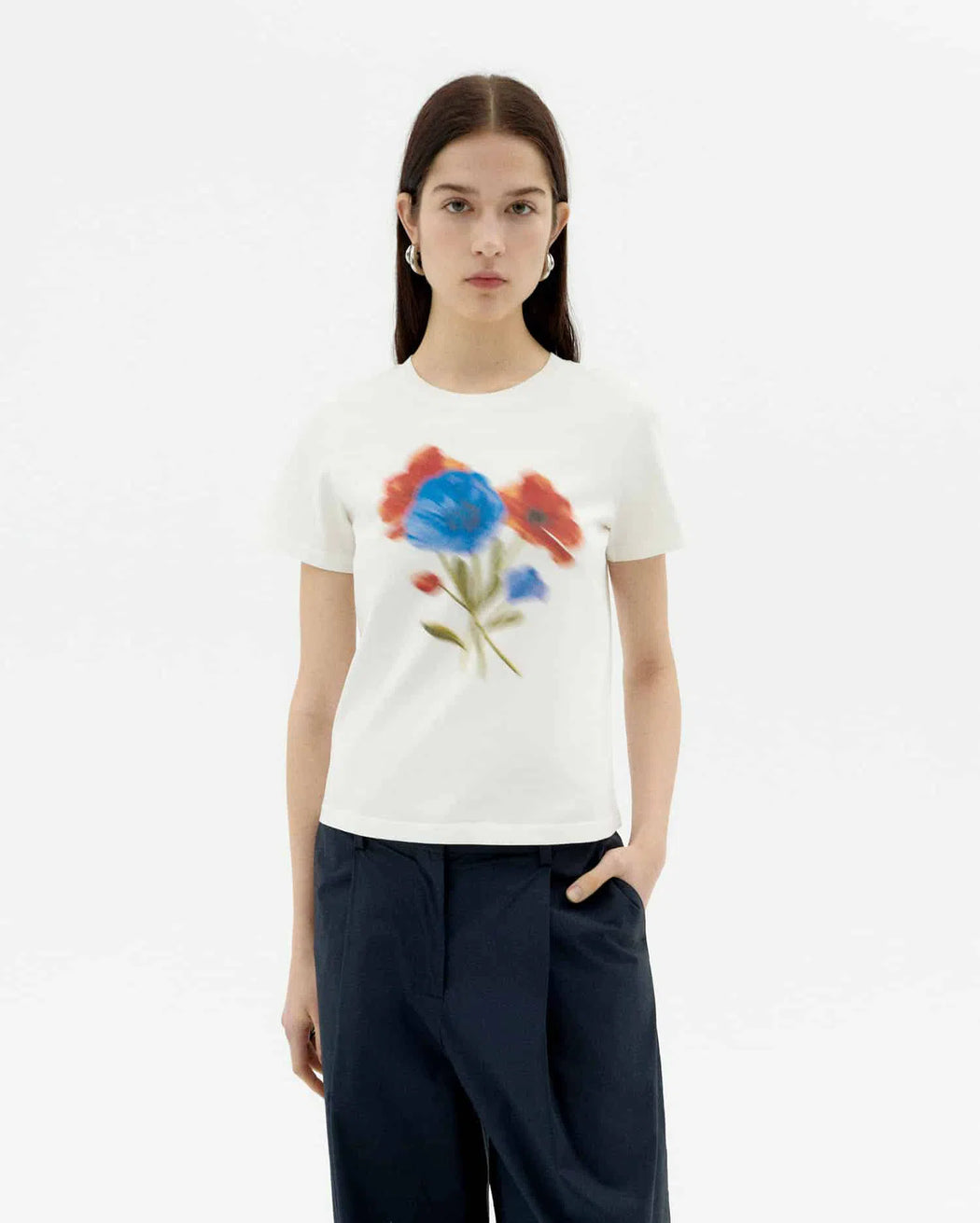 Blurry Flower - T-Shirt-Thinking Mu-T-Shirts-ROTATION BOUTIQUE BERLIN