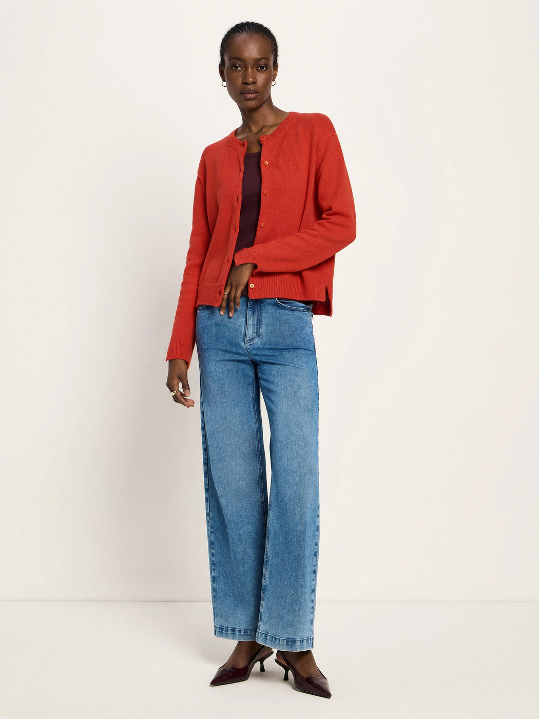 Boxy Strickjacke (GOTS)-Lanius-Pullis & Sweatshirts-ROTATION BOUTIQUE BERLIN