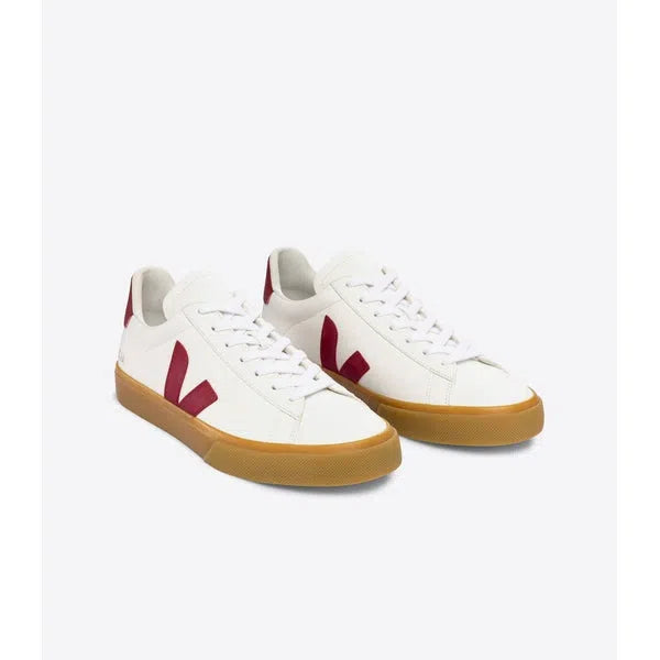 Campo Leather White Marsala Natural - Sneaker-Veja-Schuhe-ROTATION BOUTIQUE