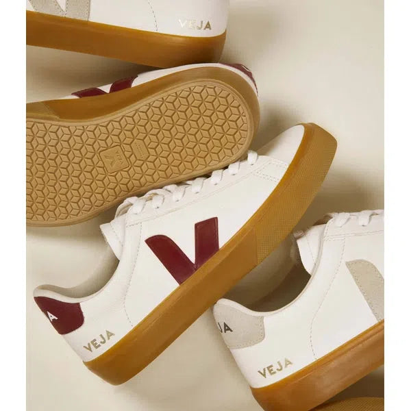 Campo Leather White Marsala Natural - Sneaker-Veja-Schuhe-ROTATION BOUTIQUE