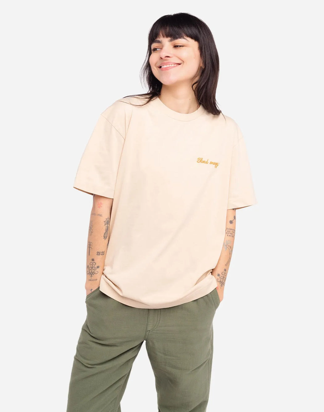 City Creme T-Shirt Herren-Olow-T-Shirts-ROTATION BOUTIQUE BERLIN