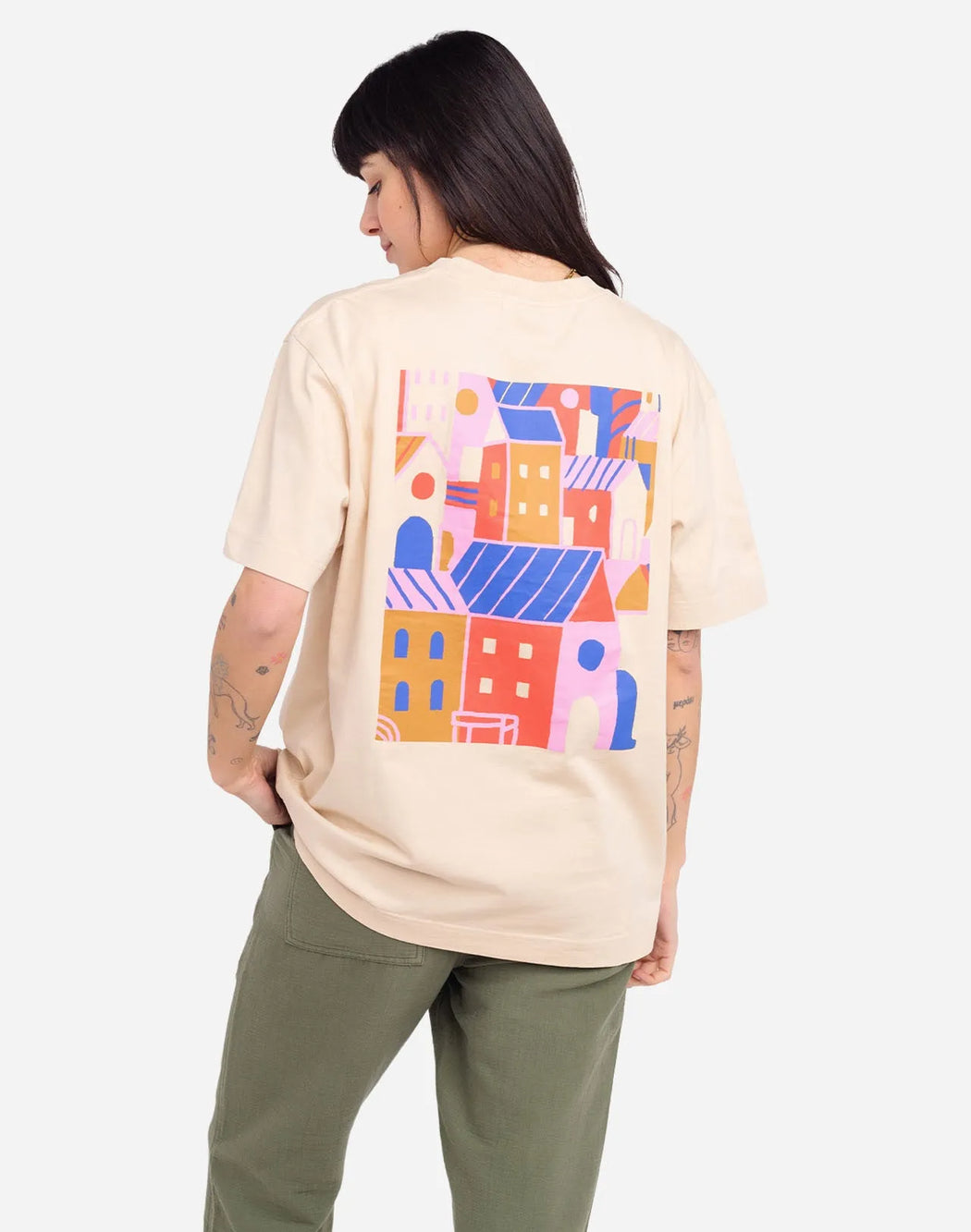 City Creme T-Shirt Herren-Olow-T-Shirts-ROTATION BOUTIQUE BERLIN