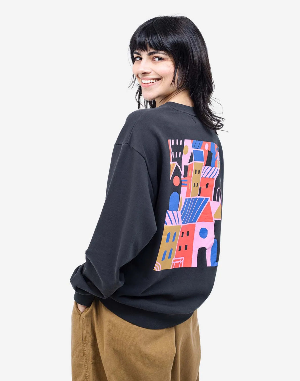 City Noir Sweatshirt-Olow-Pullis & Sweatshirts-ROTATION BOUTIQUE BERLIN