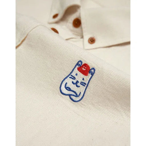 Classico Mate - Button Down Hemd mit Stickerei-Olow-Hemden & Blusen-ROTATION BOUTIQUE