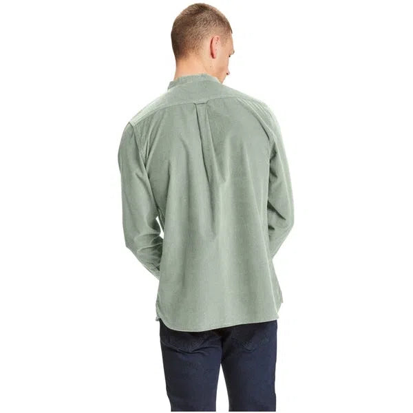 Cord Hemd mit Stehkragen aus Bio Baumwolle-Knowledge Cotton Apparel-Hemden & Blusen-ROTATION BOUTIQUE
