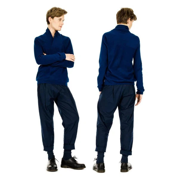 Cosy Plain Dark Blue - Unisex Hose-Format Favourites-Hosen-ROTATION BOUTIQUE BERLIN