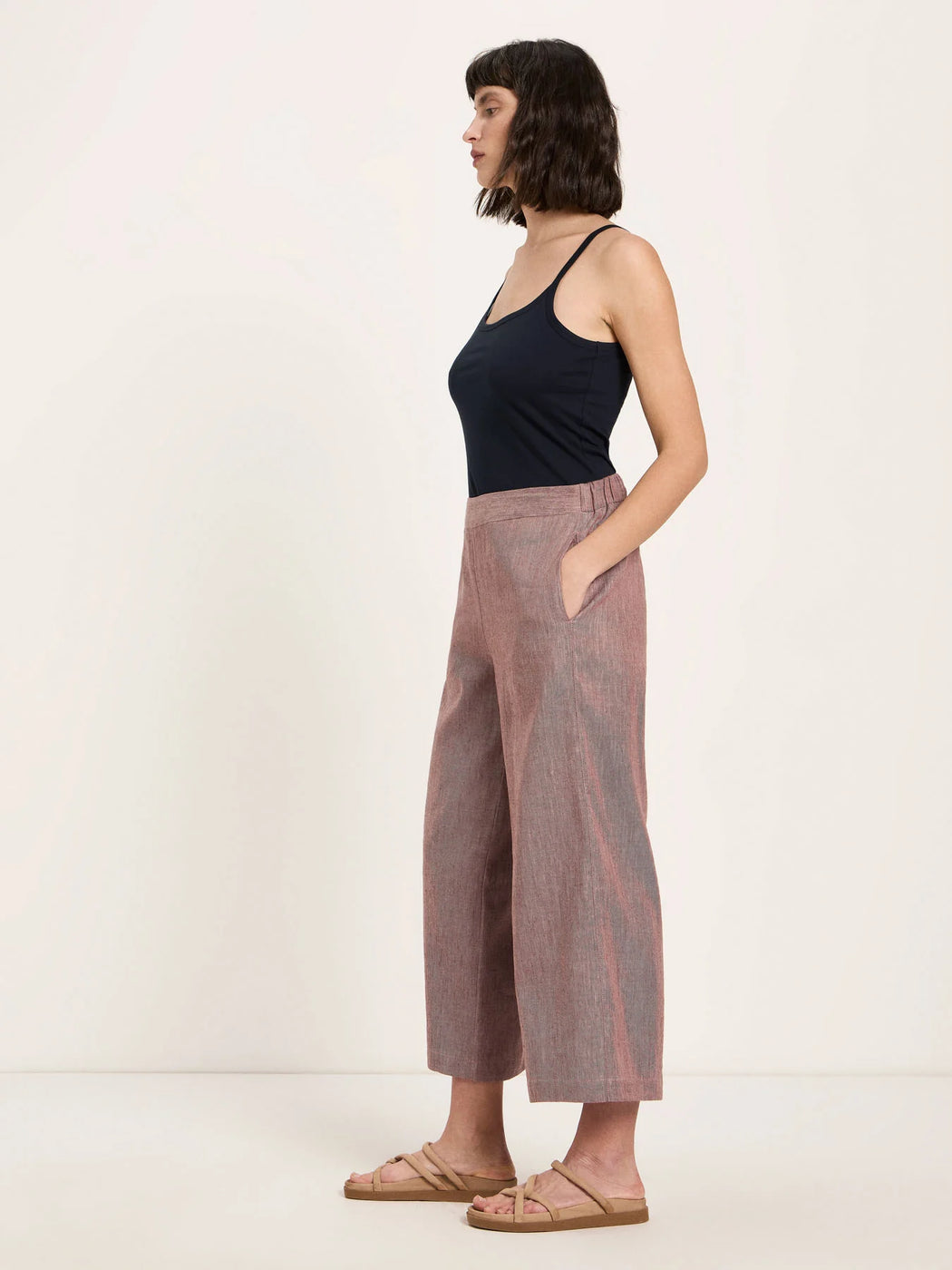 Culotte aus Leinen und Bio-Baumwolle-LANIUS-Hosen-ROTATION BOUTIQUE BERLIN