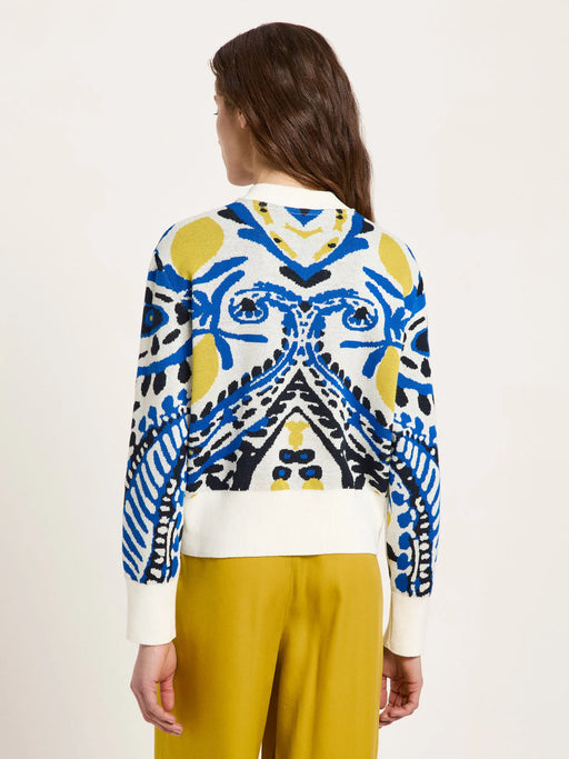 Damen Jacquard Strickjacke – GOTS-zertifiziert-Lanius-Pullis & Sweatshirts-ROTATION BOUTIQUE BERLIN