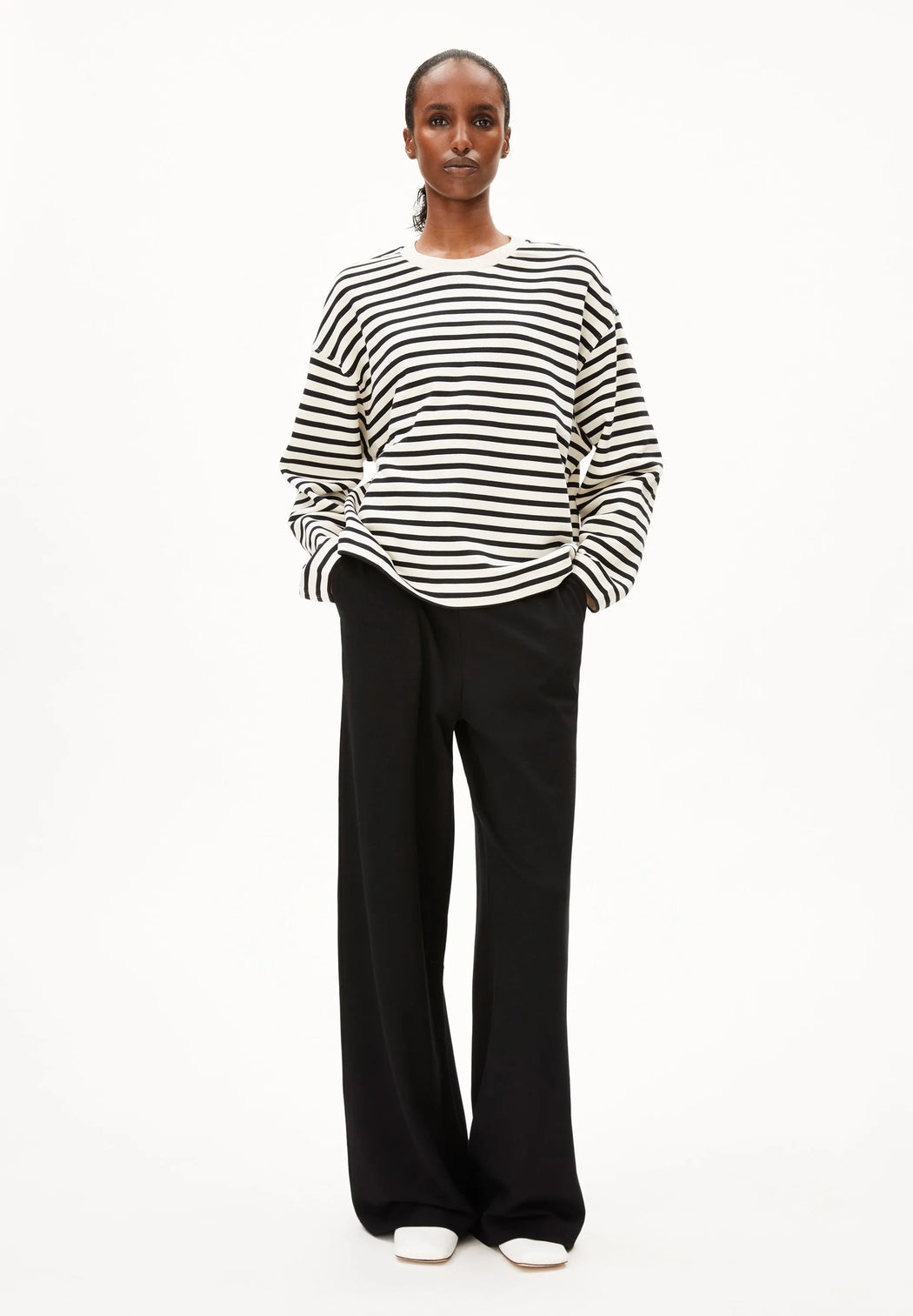 Damen Sweatshirt Frankaa Maarlen Stripe-Armedangels-Pullis & Sweatshirts-ROTATION BOUTIQUE BERLIN