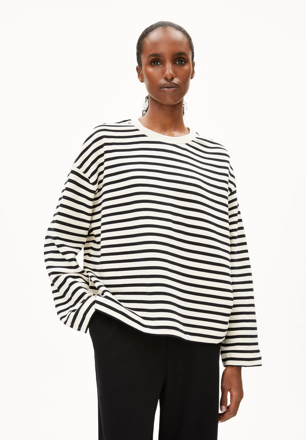 Damen Sweatshirt Frankaa Maarlen Stripe-Armedangels-Pullis & Sweatshirts-ROTATION BOUTIQUE BERLIN