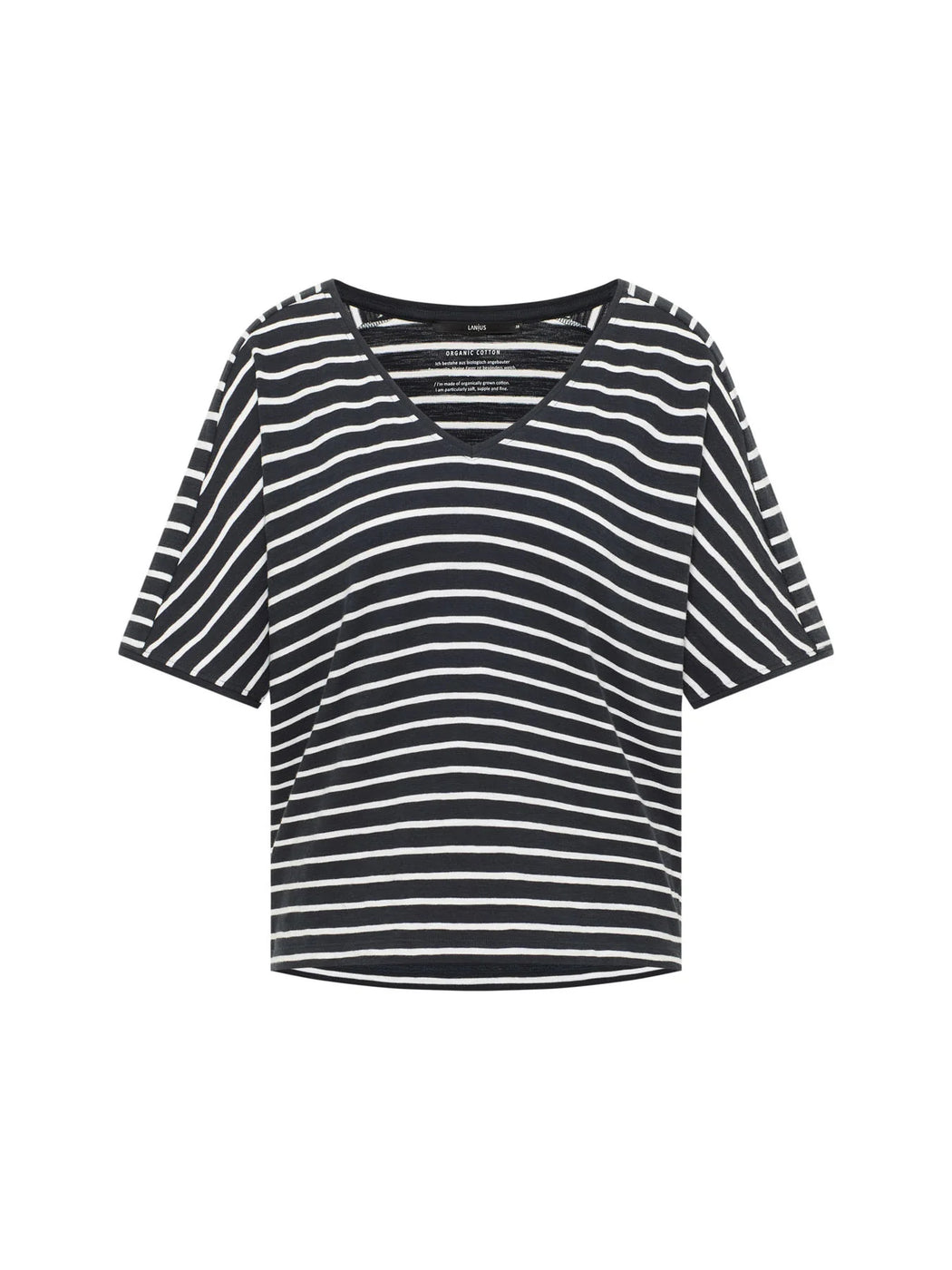 Damen V-Neck Shirt-Lanius-T-Shirts-ROTATION BOUTIQUE BERLIN