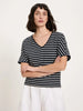 Damen V-Neck Shirt-Lanius-T-Shirts-ROTATION BOUTIQUE BERLIN