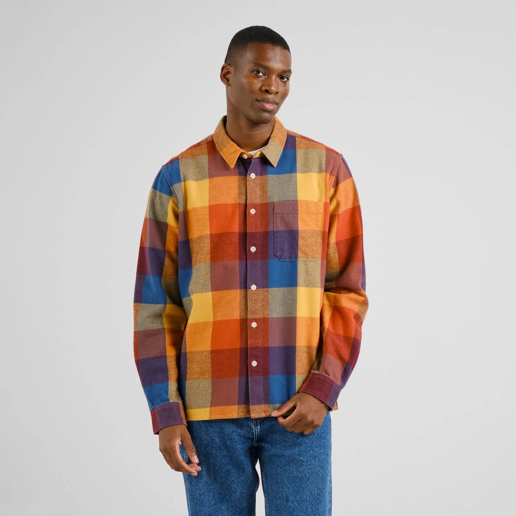Flanellhemd RUTE CHECK-Dedicated-Hemden & Blusen-ROTATION BOUTIQUE BERLIN