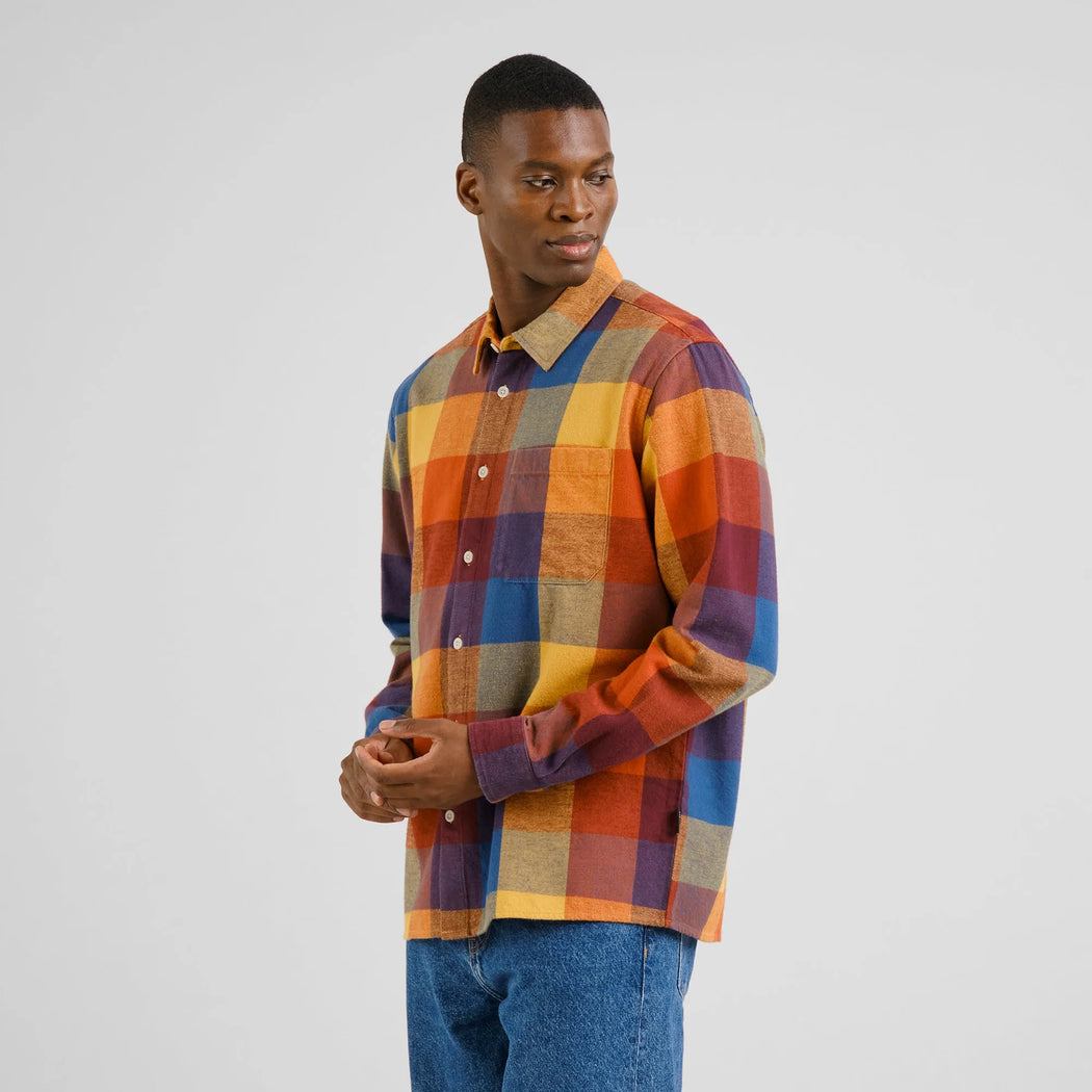 Flanellhemd RUTE CHECK-Dedicated-Hemden & Blusen-ROTATION BOUTIQUE BERLIN