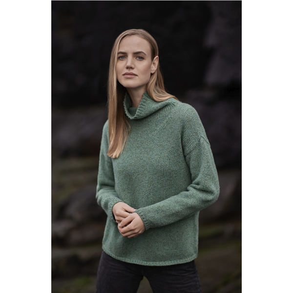 Funnel Neck Slouchy Sweater - Strickpullover-Fisherman-Pullis & Sweatshirts-ROTATION BOUTIQUE BERLIN