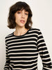 Gestreiftes Langarmshirt aus Merinowolle-Lanius-T-Shirts-ROTATION BOUTIQUE BERLIN