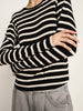 Gestreiftes Langarmshirt aus Merinowolle-Lanius-T-Shirts-ROTATION BOUTIQUE BERLIN