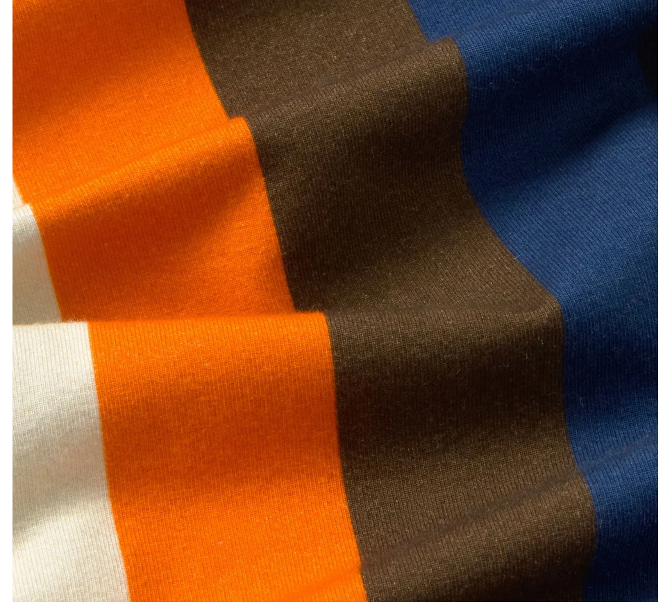 Gestreiftes Stehkragentop-Thinking Mu-Pullis & Sweatshirts-ROTATION BOUTIQUE BERLIN