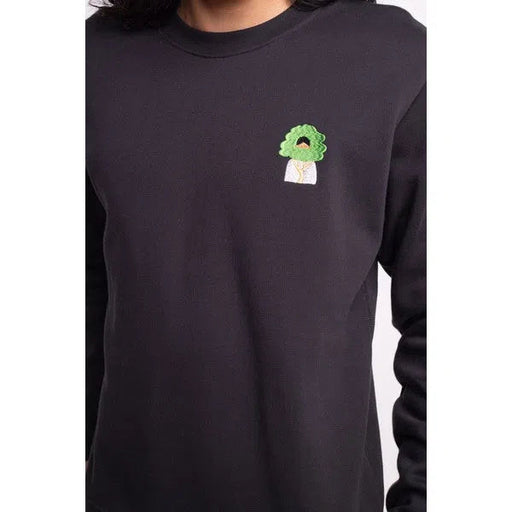 Green Head - Sweatshirt mit Stickerei-Olow-Pullis & Sweatshirts-ROTATION BOUTIQUE BERLIN