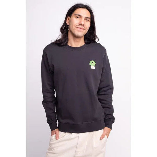 Green Head - Sweatshirt mit Stickerei-Olow-Pullis & Sweatshirts-ROTATION BOUTIQUE BERLIN