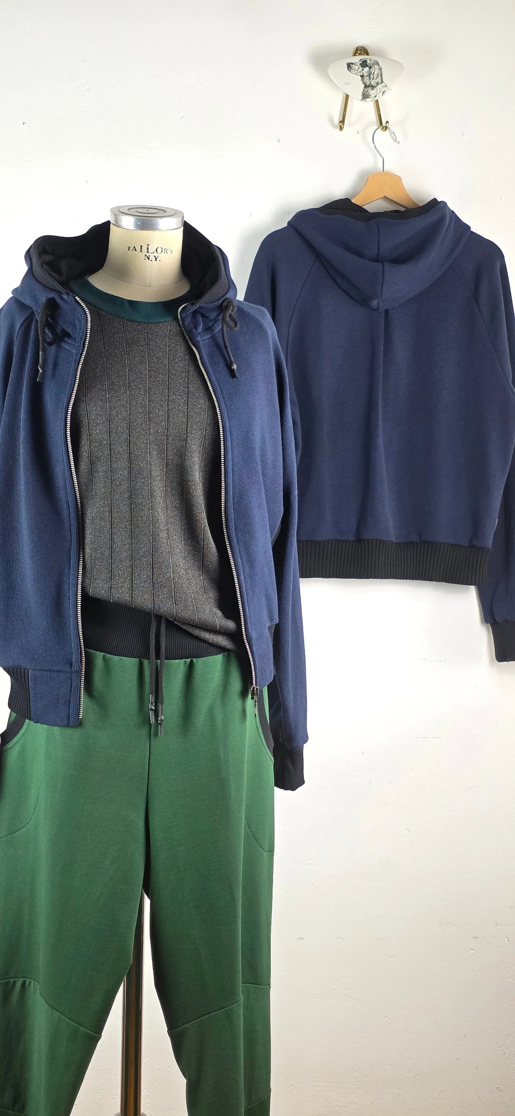 HOODY JACKET BETTY 1007-Herb-Pullis & Sweatshirts-ROTATION BOUTIQUE BERLIN