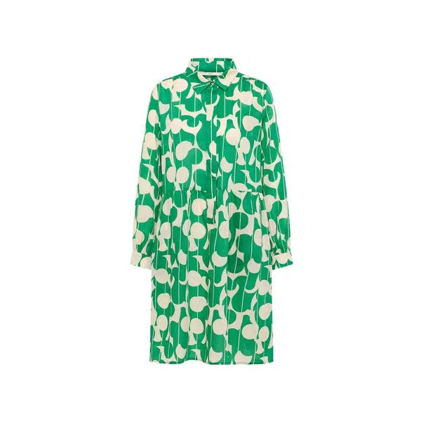Hemdblusenkleid mit Unterkleid Print Dots-Lanius-Kleider & Röcke-ROTATION BOUTIQUE
