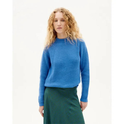 Hera Knitted Blue - Strickpullover-Thinking Mu-Pullis & Sweatshirts-ROTATION BOUTIQUE BERLIN