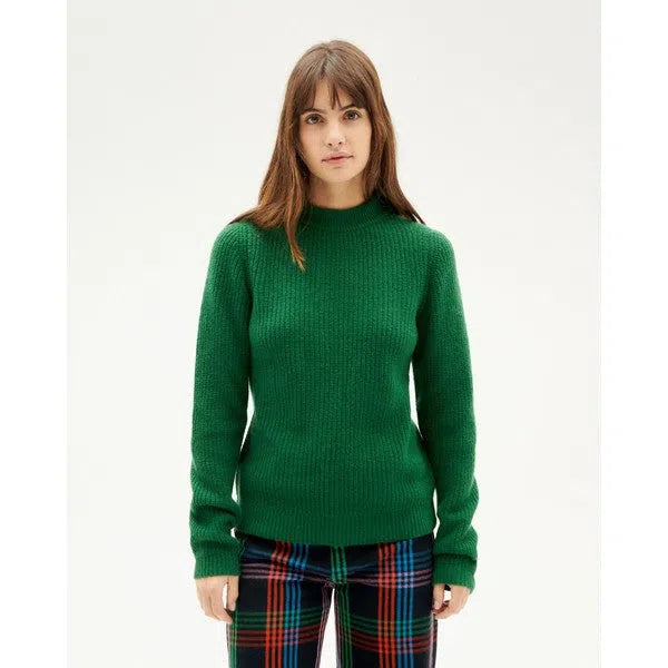 Hera Knitted Garden Green - Strickpullover-Thinking Mu-Pullis & Sweatshirts-ROTATION BOUTIQUE BERLIN