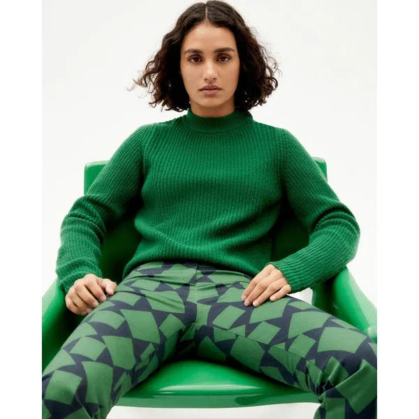 Hera Knitted Garden Green - Strickpullover-Thinking Mu-Pullis & Sweatshirts-ROTATION BOUTIQUE BERLIN