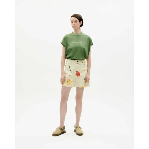 Here comes the sun - Grünes Oversize T-Shirt-Thinking Mu-T-Shirts-ROTATION BOUTIQUE BERLIN