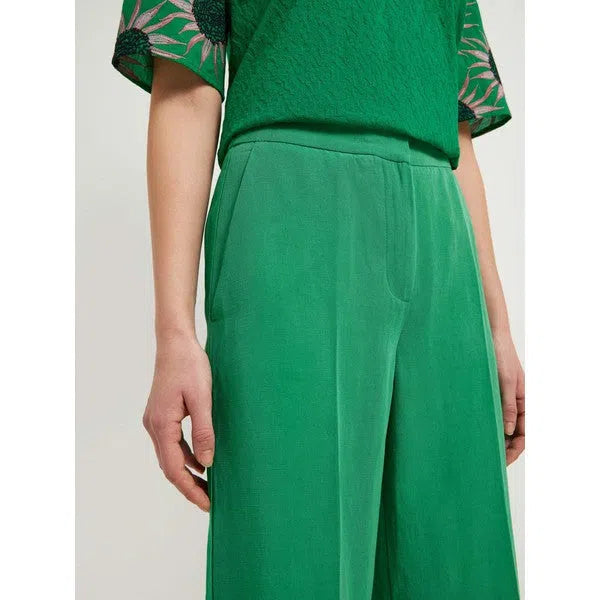 Hose mit weitem Bein aus TENCEL™ Lyocell und Leinen Mix-Lanius-Hosen-ROTATION BOUTIQUE BERLIN
