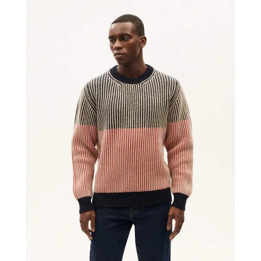 Ice Cream Stripes - Herren Strickpullover-Thinking Mu-Pullis & Sweatshirts-ROTATION BOUTIQUE BERLIN