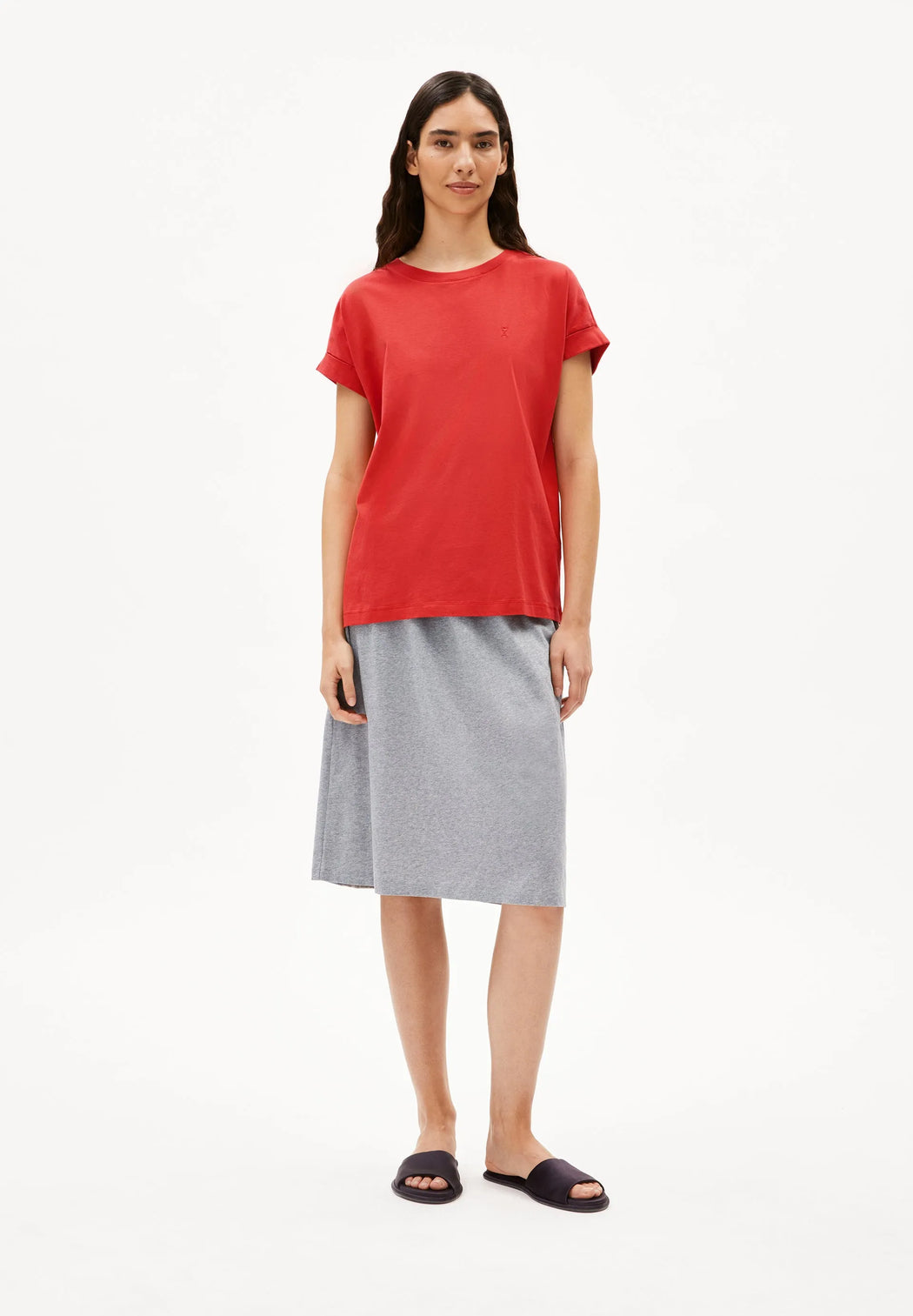 Idaara Coral Blush T-Shirt-Armedangels-T-Shirts-ROTATION BOUTIQUE BERLIN