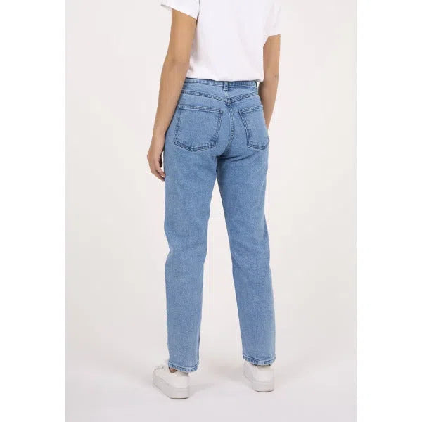 Iris - Mom Fit Straight Jeans-Knowledge Cotton Apparel-Hosen-ROTATION BOUTIQUE