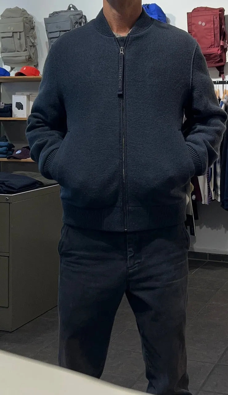 Jacket Knoxford - Bomberjacke aus gefilzter Wolle-Langer Chen-Jacken & Mäntel-ROTATION BOUTIQUE BERLIN